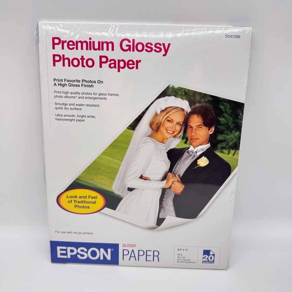 Epson Glossy Photo Paper - Premium White 8.5” x 11”